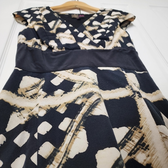 Frock! By Tracy Reese Geometric Print Sleeveless Sheath V-Neck Dress Size 2 - Picture 4 of 8